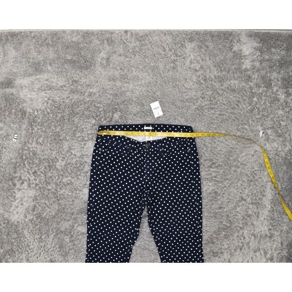 J. Crew Factory Navy Polka Dot Cropped Pants - Picture 4 of 8